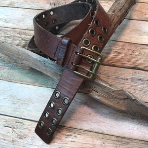American Eagle Brown Leather Belt Size Small